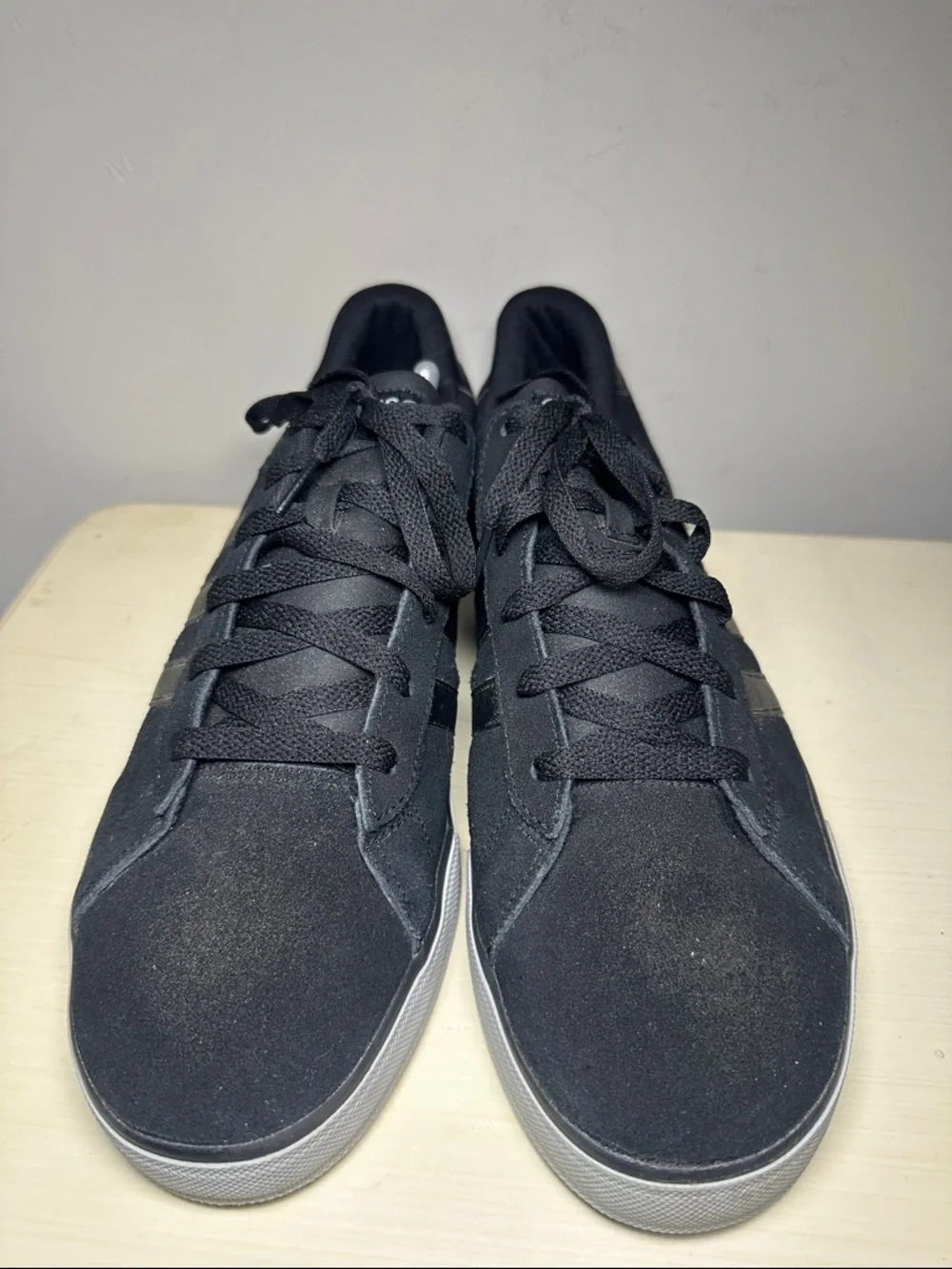 adidas Neo suede Black and Gray Low-Top Sneakers
